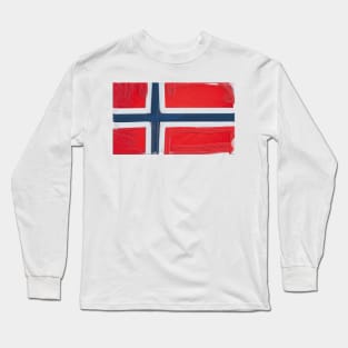 Norwegian Flag Long Sleeve T-Shirt